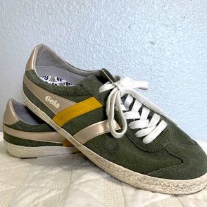 Gola Specialist Woman's Tennis Shoes Sneakers Trainers Retro  Green Size 7
